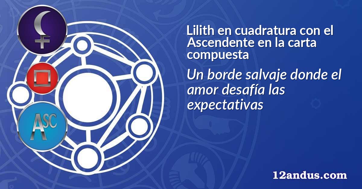 Lilith en cuadratura con el Ascendente en la carta compuesta