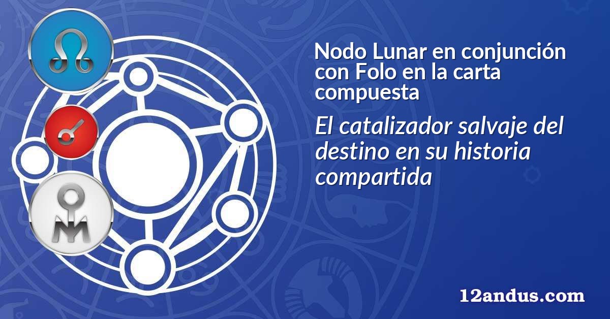 Nodo Lunar en conjunci&oacute;n con Folo en la carta compuesta