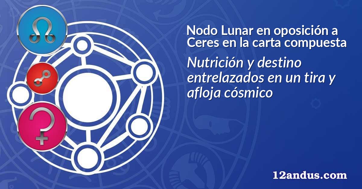 Nodo Lunar en oposición a Ceres en la carta compuesta