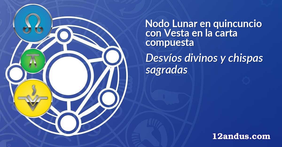 Nodo Lunar en quincuncio con Vesta en la carta compuesta