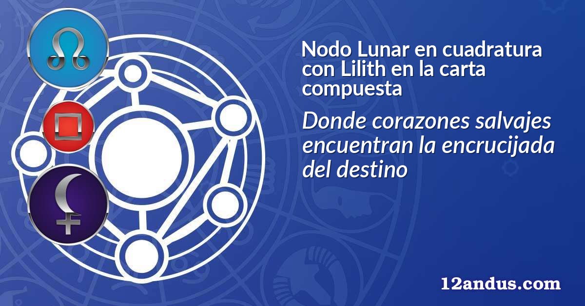 Nodo Lunar en cuadratura con Lilith en la carta compuesta
