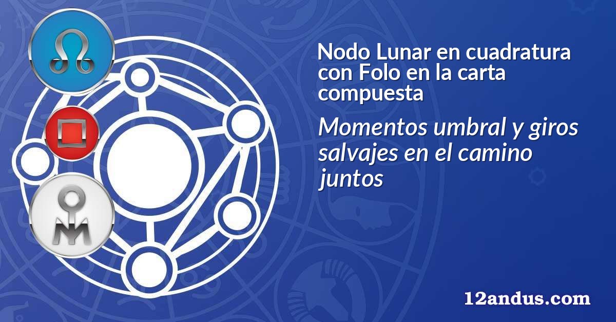 Nodo Lunar en cuadratura con Folo en la carta compuesta