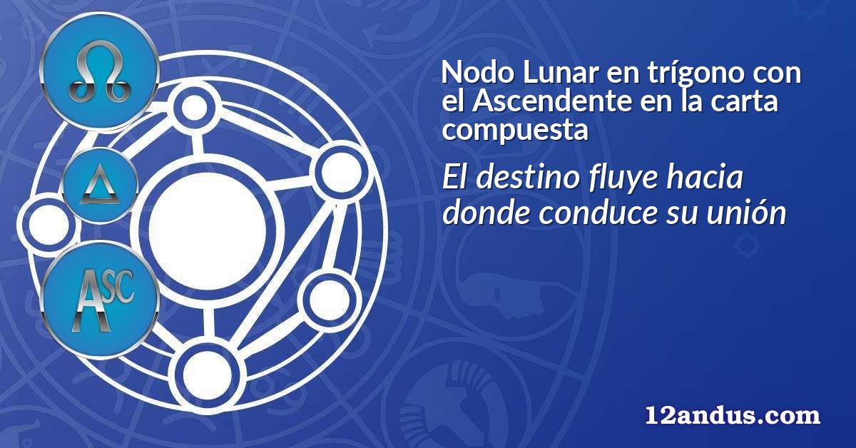 Nodo Lunar en tr&iacute;gono con el Ascendente en la carta compuesta