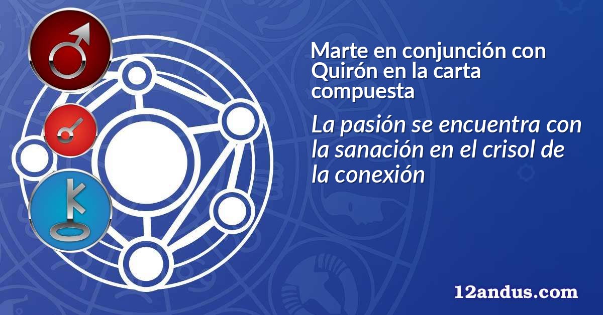 Marte en conjunción con Quirón en la carta compuesta