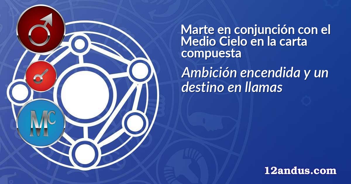 Marte en conjunción con el Medio Cielo en la carta compuesta