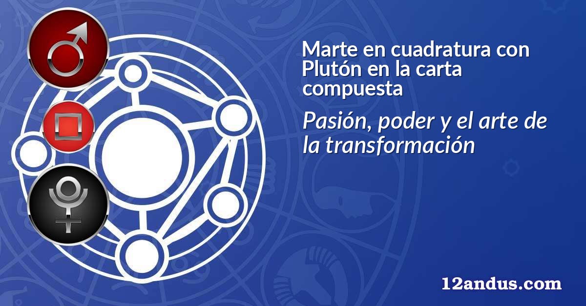Marte en cuadratura con Plutón en la carta compuesta