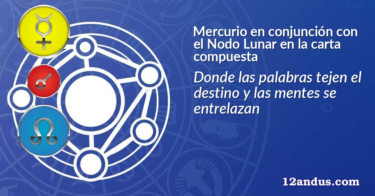 Mercurio en conjunci&oacute;n con el Nodo Lunar en la carta compuesta