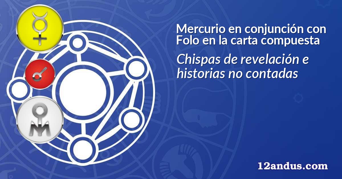 Mercurio en conjunción con Folo en la carta compuesta