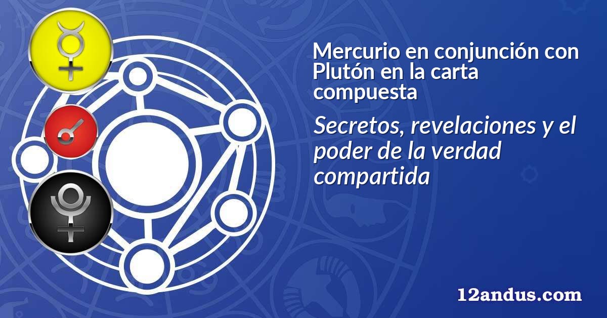 Mercurio en conjunción con Plutón en la carta compuesta