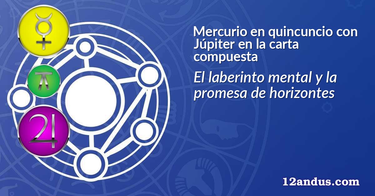 Mercurio en quincuncio con Júpiter en la carta compuesta