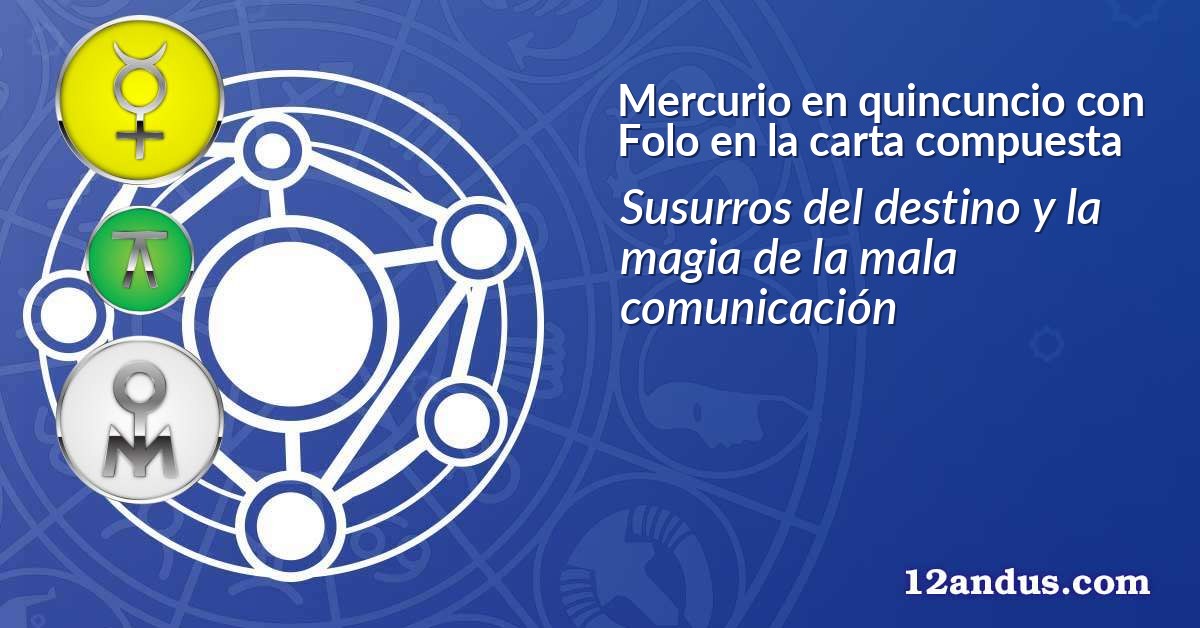 Mercurio en quincuncio con Folo en la carta compuesta