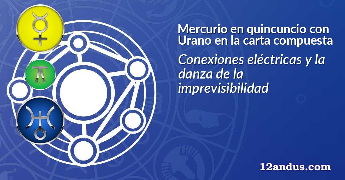 Mercurio en quincuncio con Urano en la carta compuesta