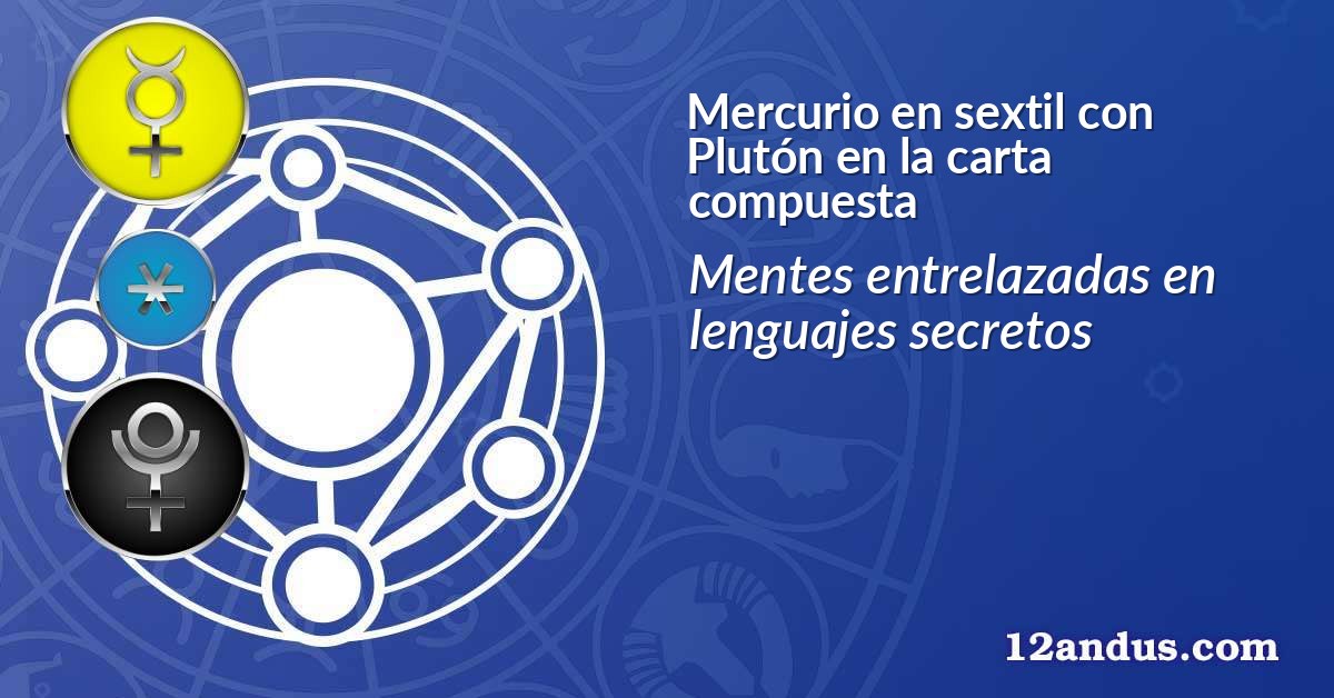 Mercurio en sextil con Plutón en la carta compuesta
