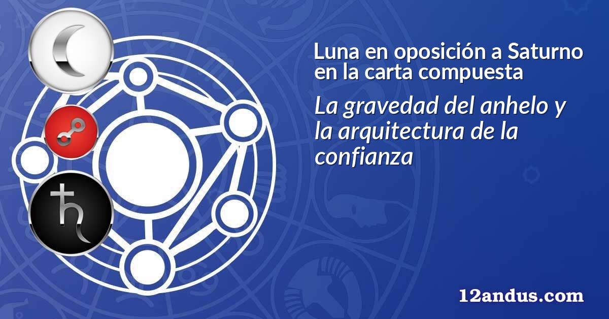 Luna en oposición a Saturno en la carta compuesta