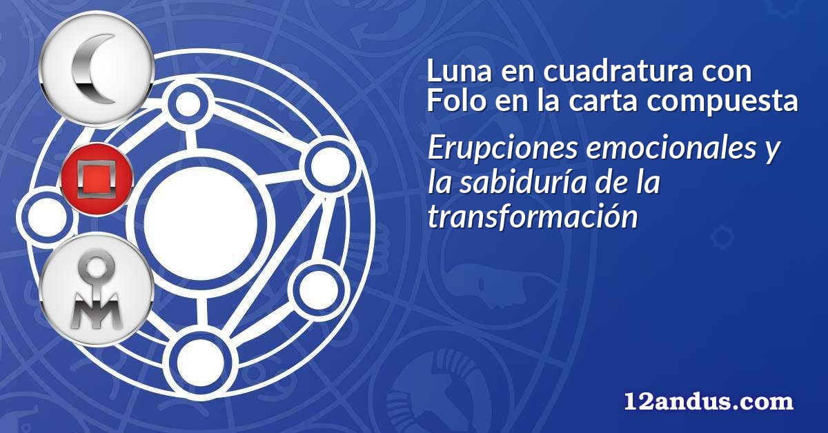 Luna en cuadratura con Folo en la carta compuesta