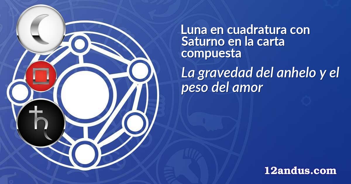 Luna en cuadratura con Saturno en la carta compuesta