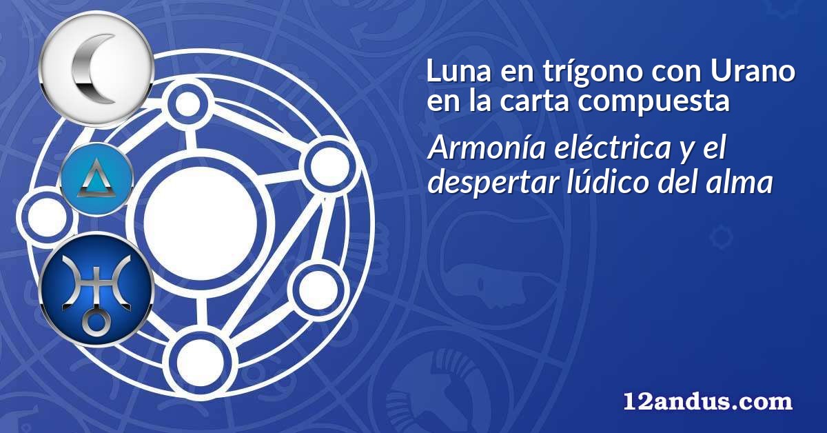 Luna en trígono con Urano en la carta compuesta