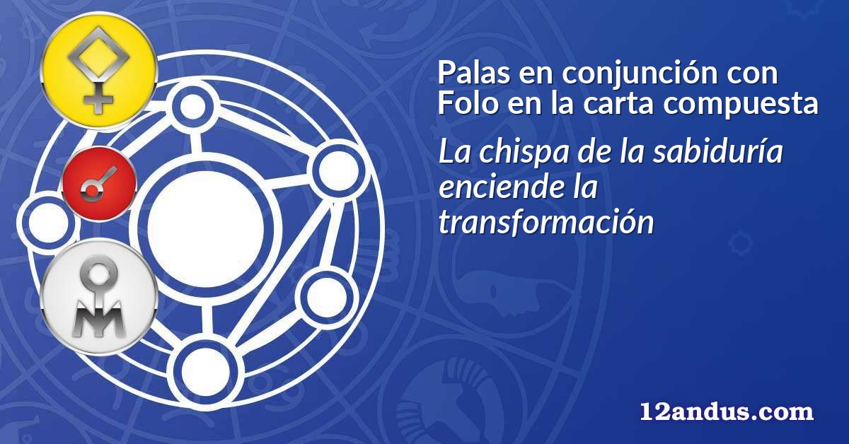 Palas en conjunción con Folo en la carta compuesta