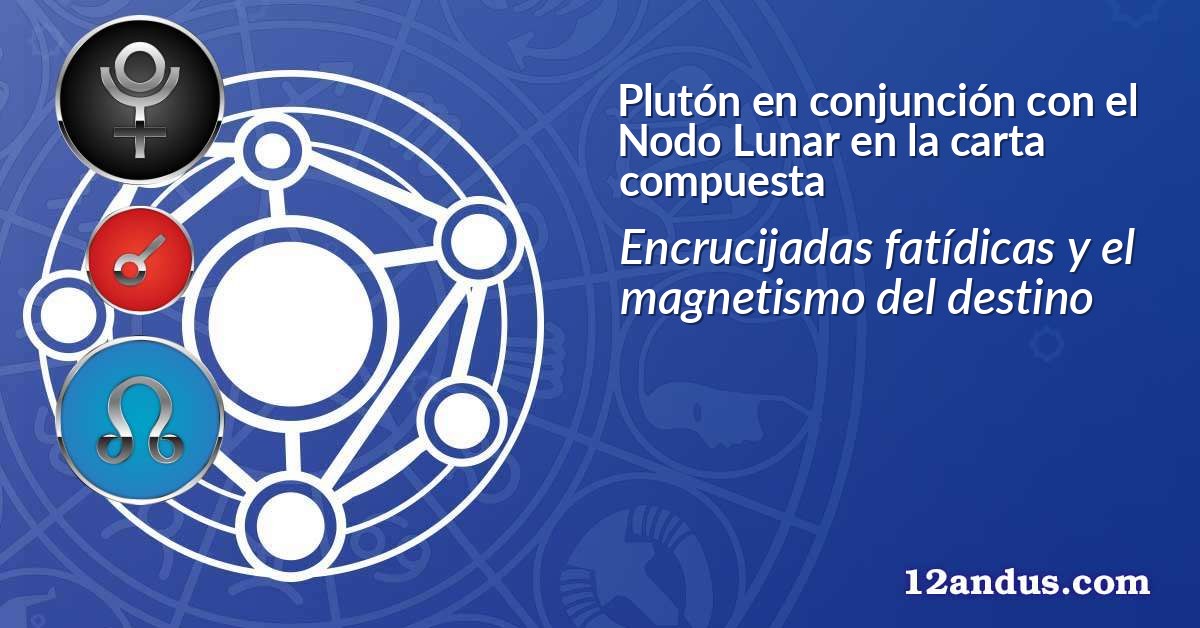 Plutón en conjunción con el Nodo Lunar en la carta compuesta