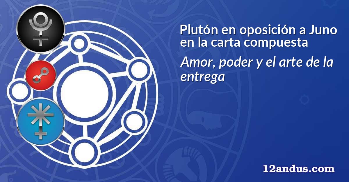Plutón en oposición a Juno en la carta compuesta
