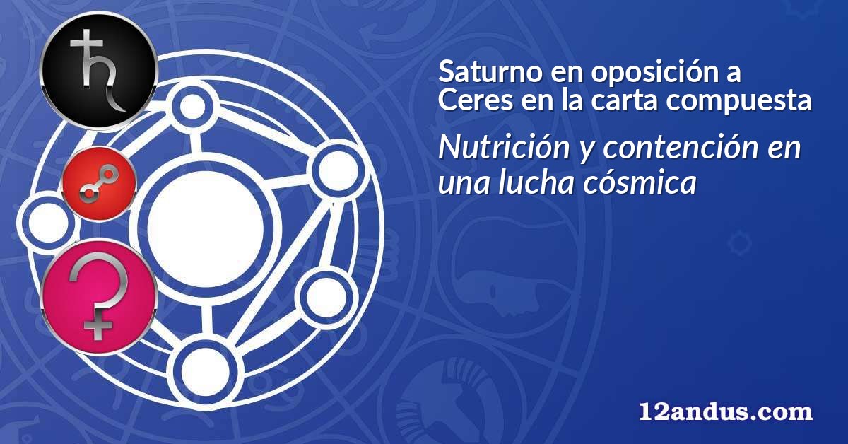 Saturno en oposición a Ceres en la carta compuesta