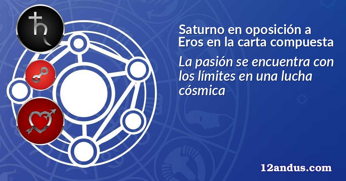 Saturno en oposición a Eros en la carta compuesta