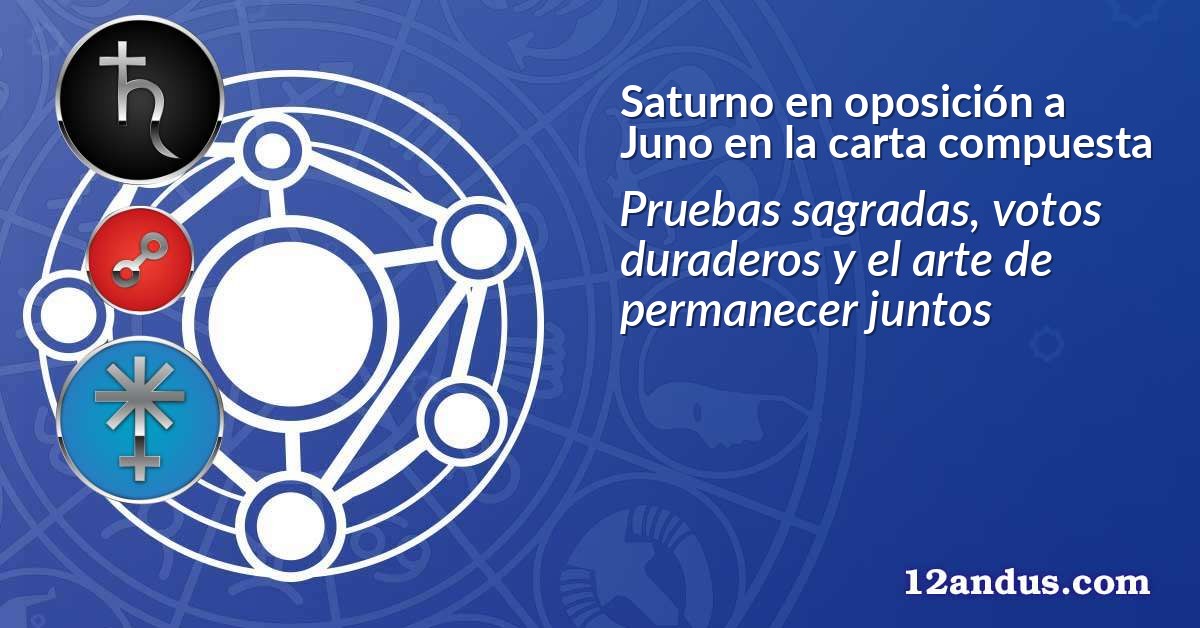 Saturno en oposición a Juno en la carta compuesta