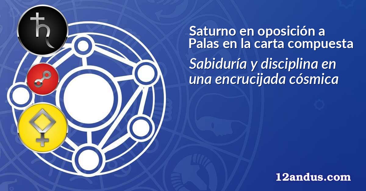 Saturno en oposición a Palas en la carta compuesta