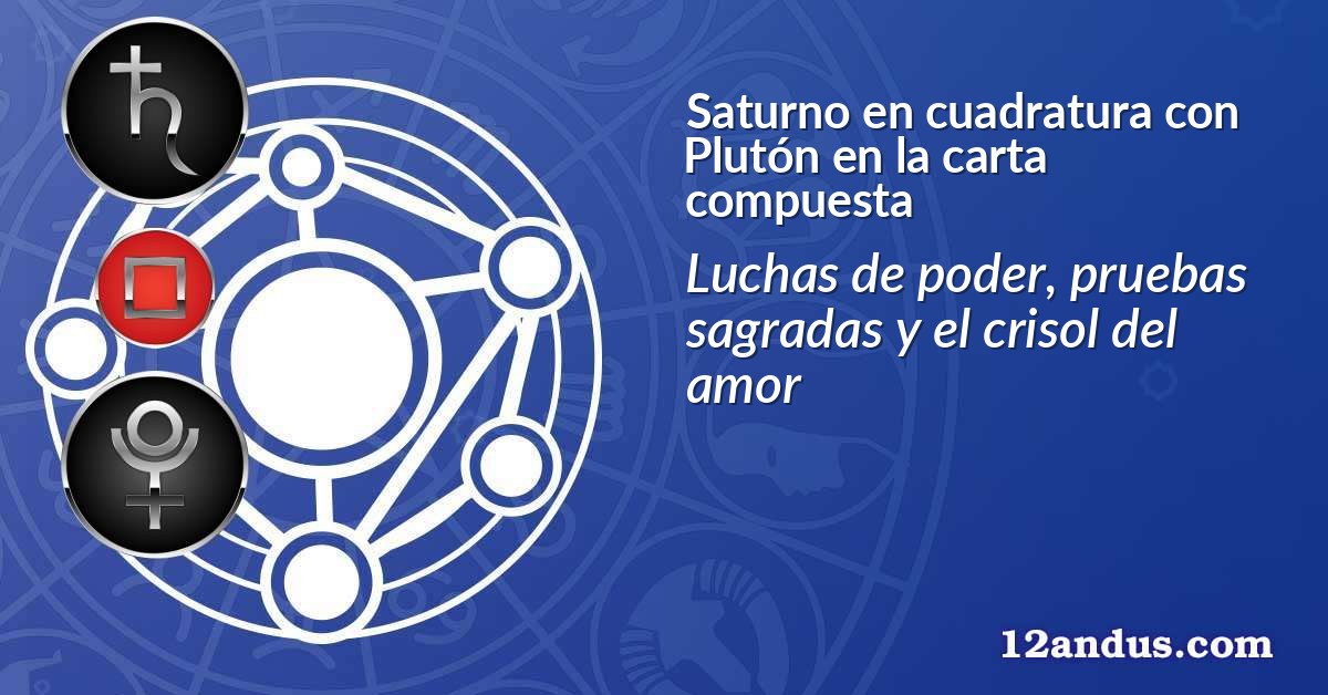 Saturno en cuadratura con Plutón en la carta compuesta