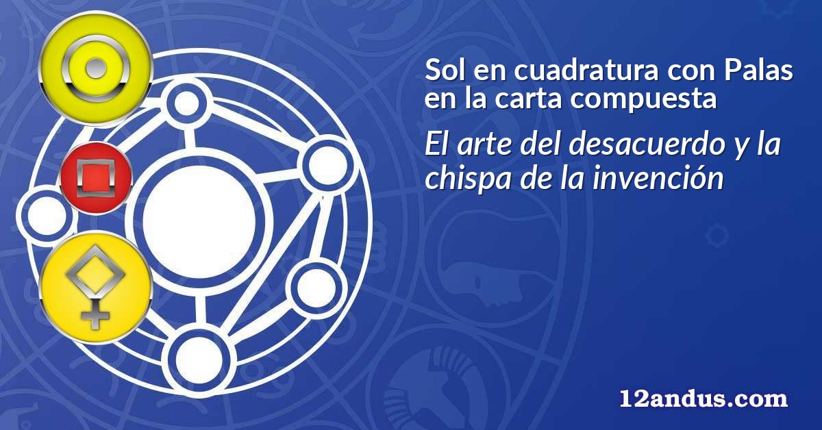 Sol en cuadratura con Palas en la carta compuesta