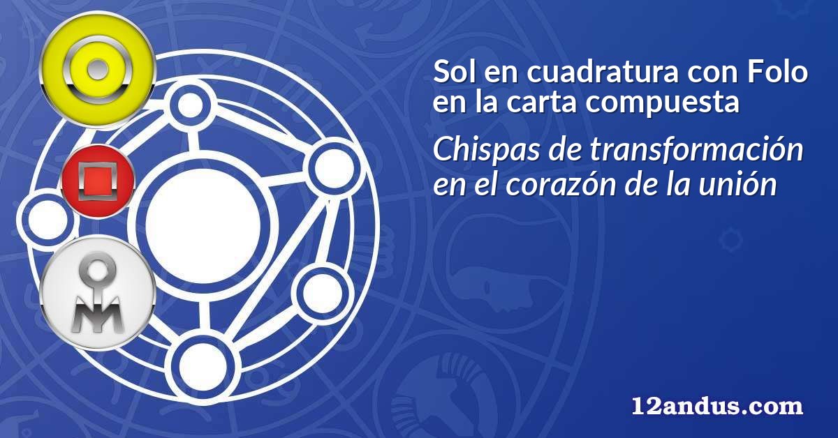 Sol en cuadratura con Folo en la carta compuesta