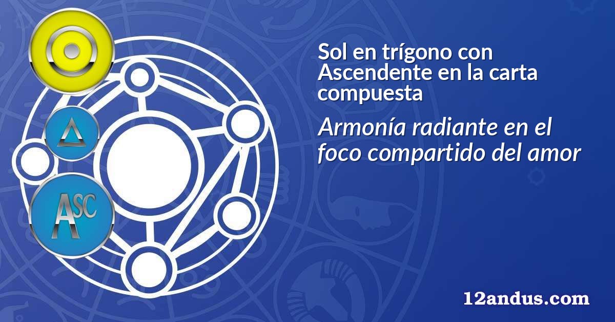 Sol en trígono con Ascendente en la carta compuesta