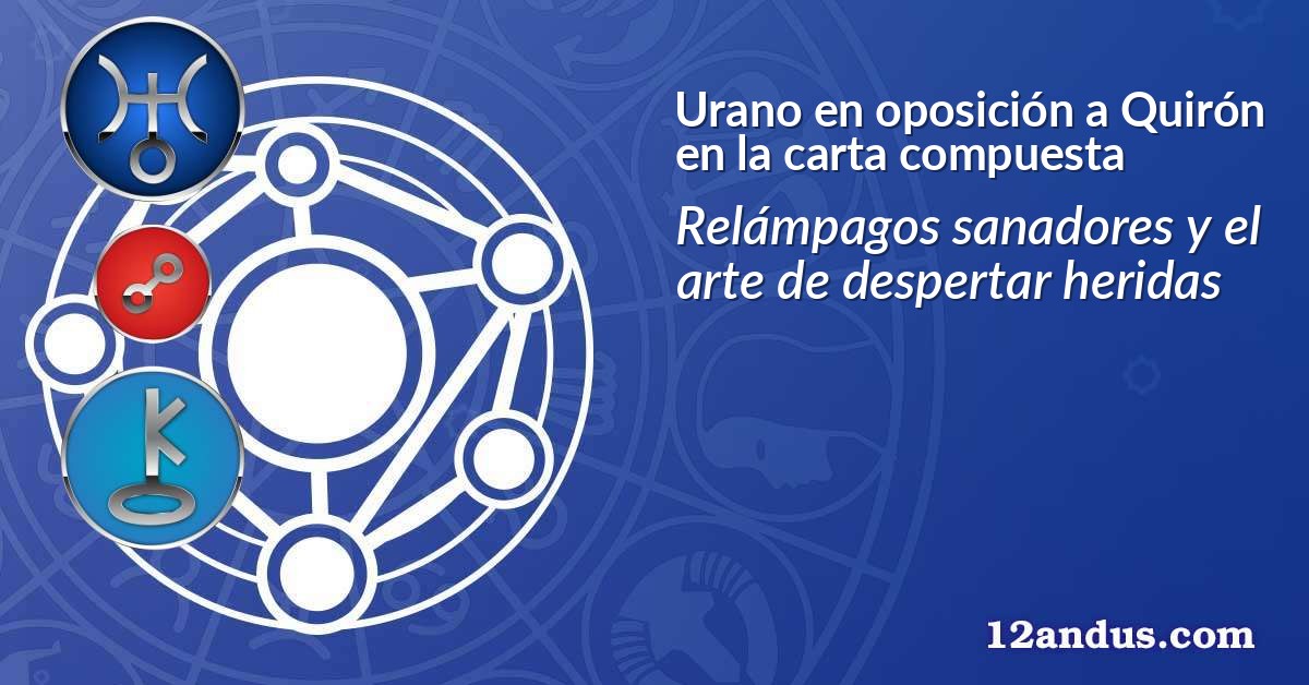 Urano en oposición a Quirón en la carta compuesta