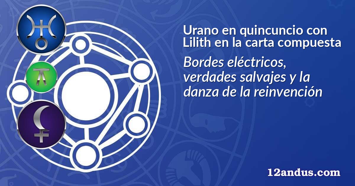 Urano en quincuncio con Lilith en la carta compuesta