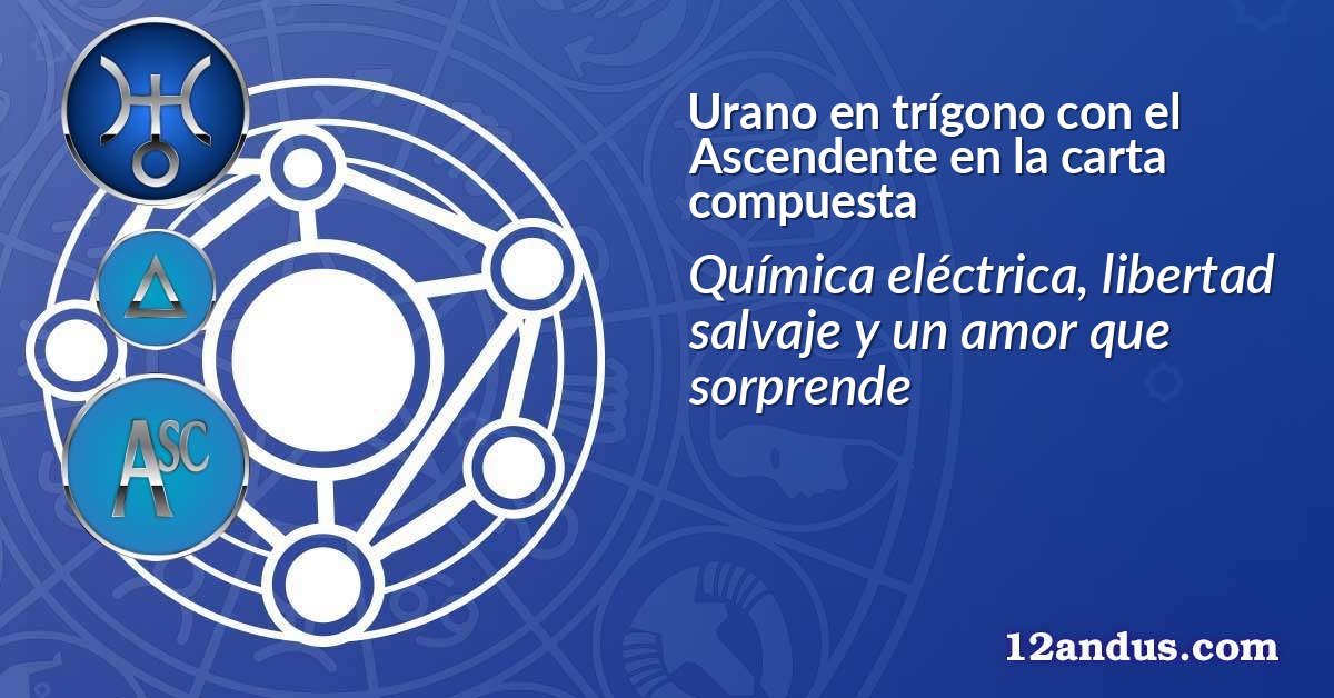 Urano en trígono con el Ascendente en la carta compuesta