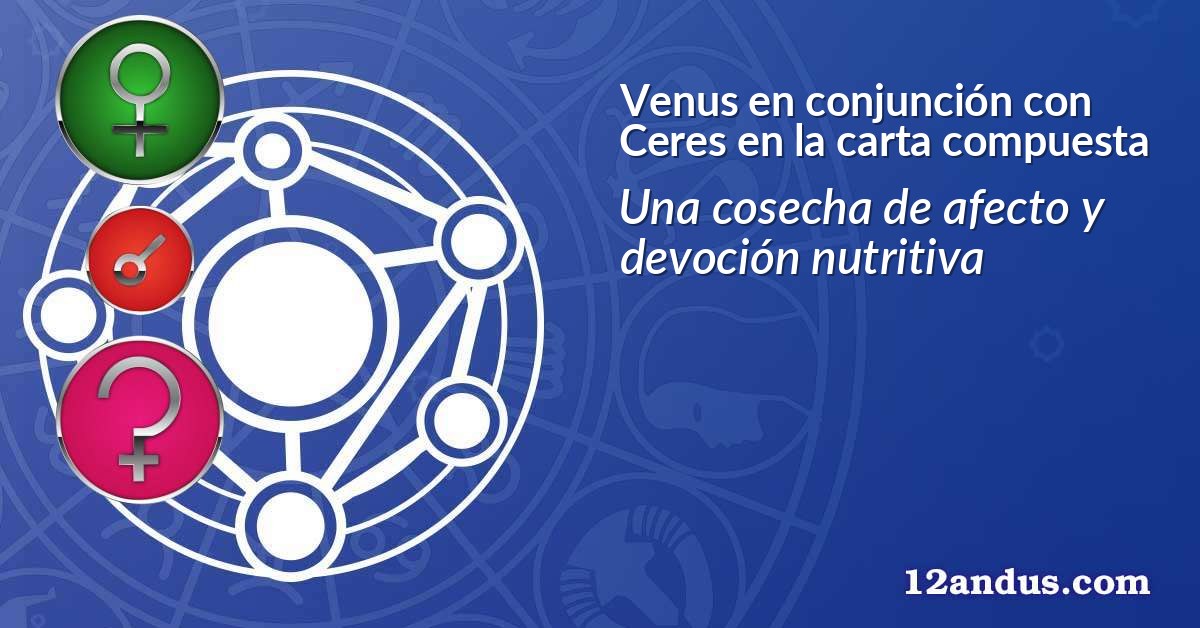 Venus en conjunción con Ceres en la carta compuesta