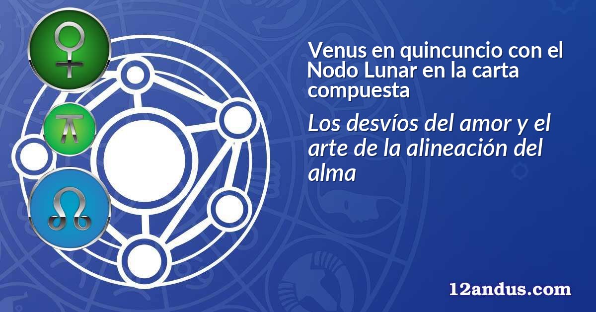 Venus en quincuncio con el Nodo Lunar en la carta compuesta