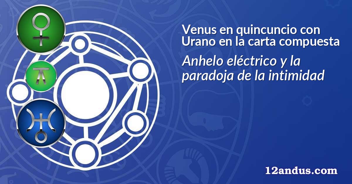 Venus en quincuncio con Urano en la carta compuesta