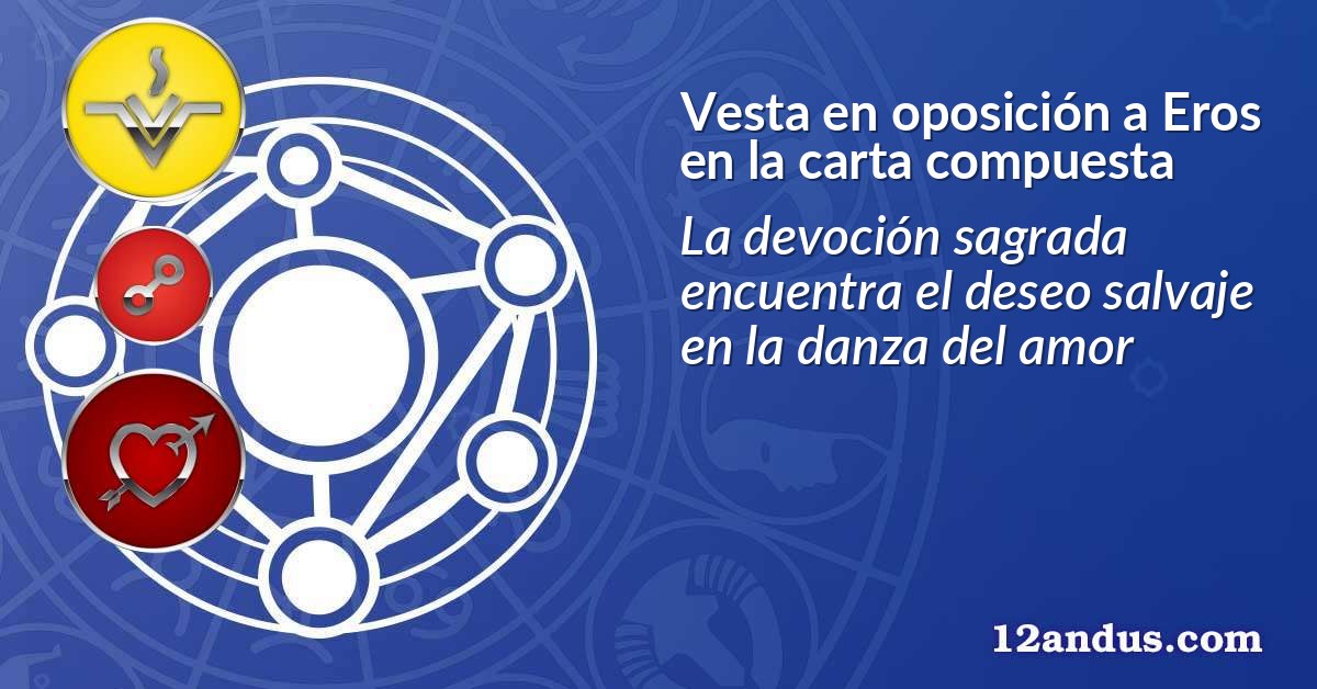Vesta en oposición a Eros en la carta compuesta
