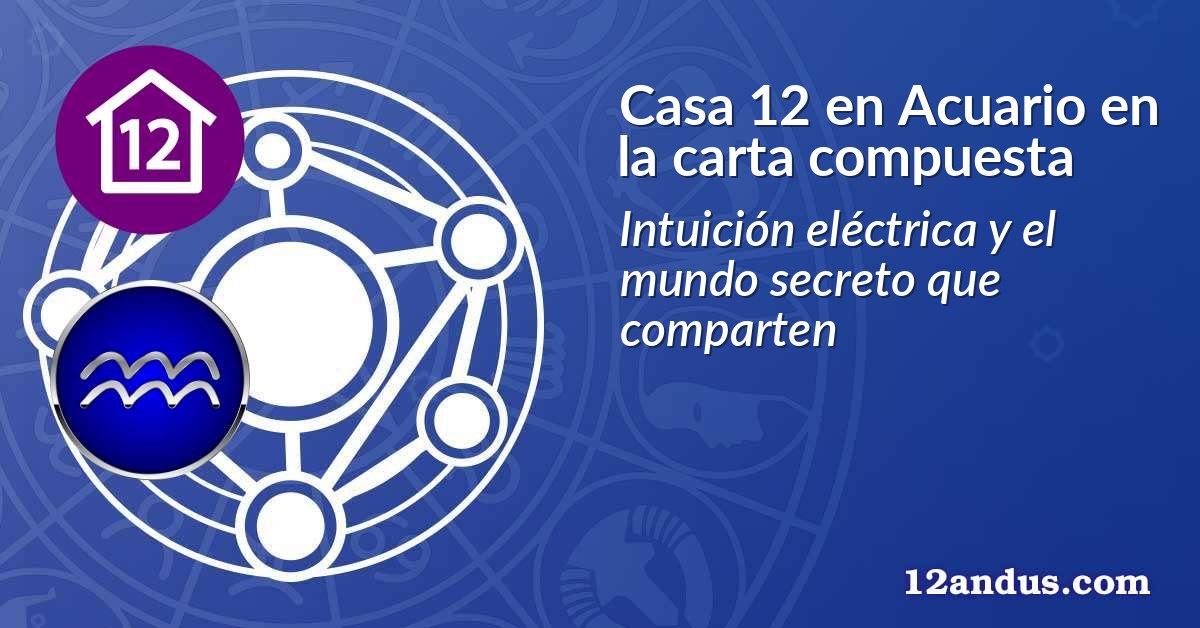 Casa 12 en Acuario en la carta compuesta
