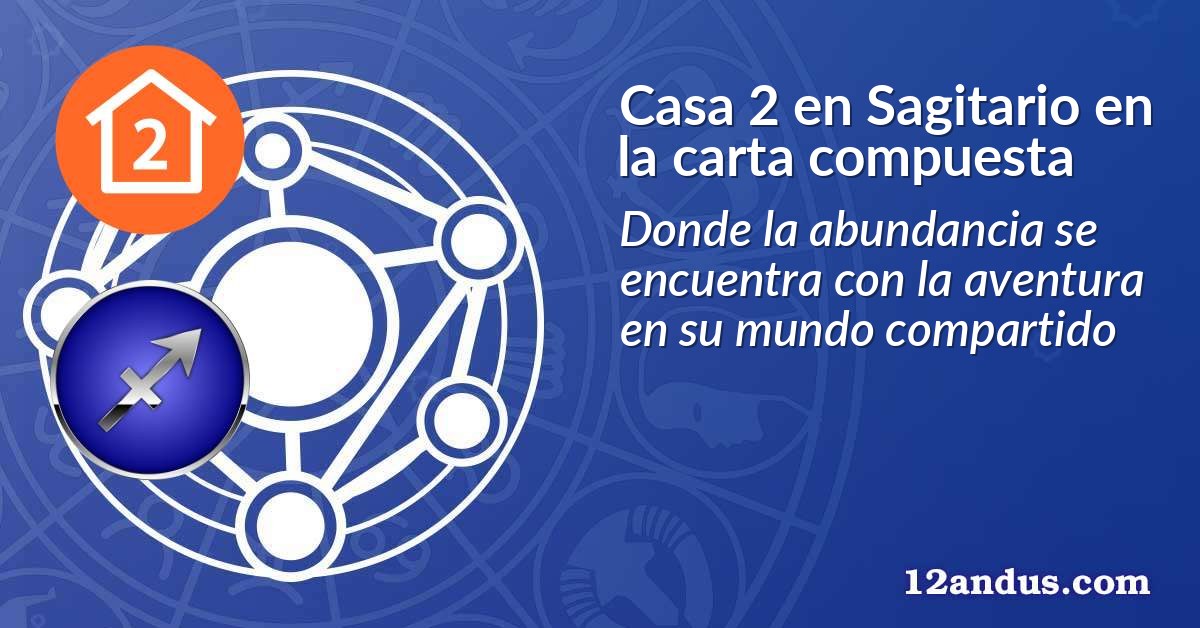Casa 2 en Sagitario en la carta compuesta