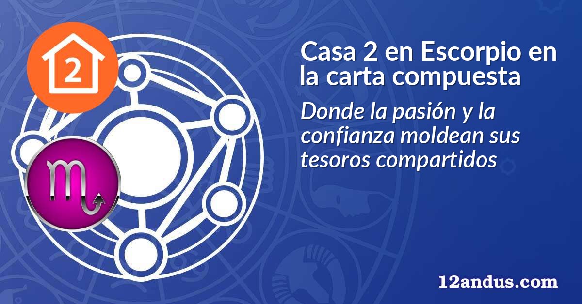 Casa 2 en Escorpio en la carta compuesta