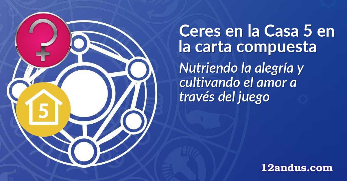 Ceres en la Casa 5 en la carta compuesta