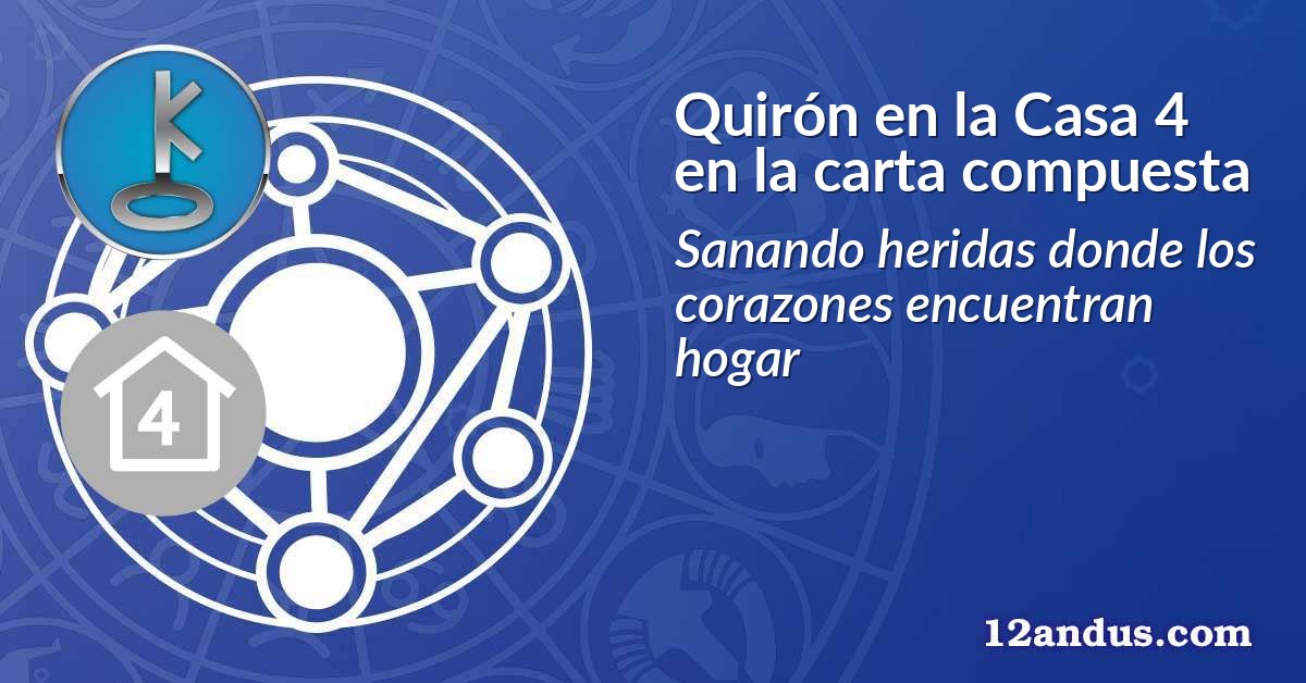 Quirón en la Casa 4 en la carta compuesta