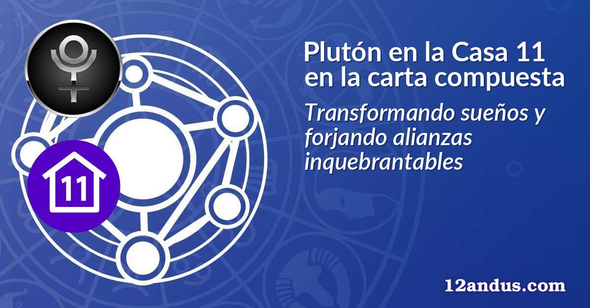 Plutón en la Casa 11 en la carta compuesta