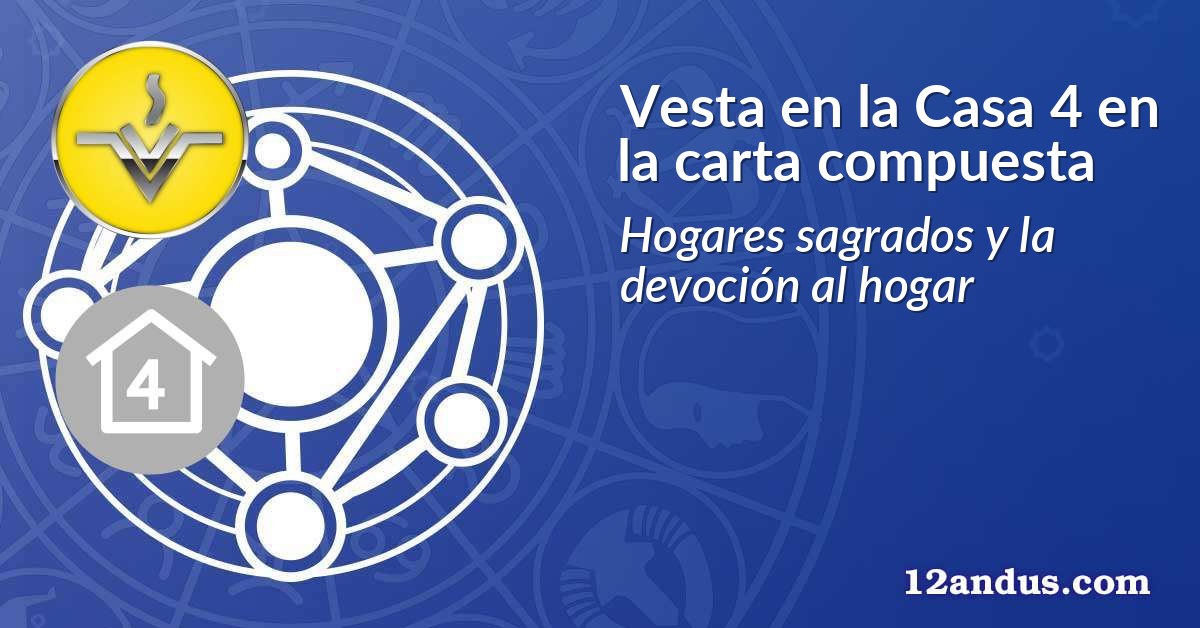 Vesta en la Casa 4 en la carta compuesta