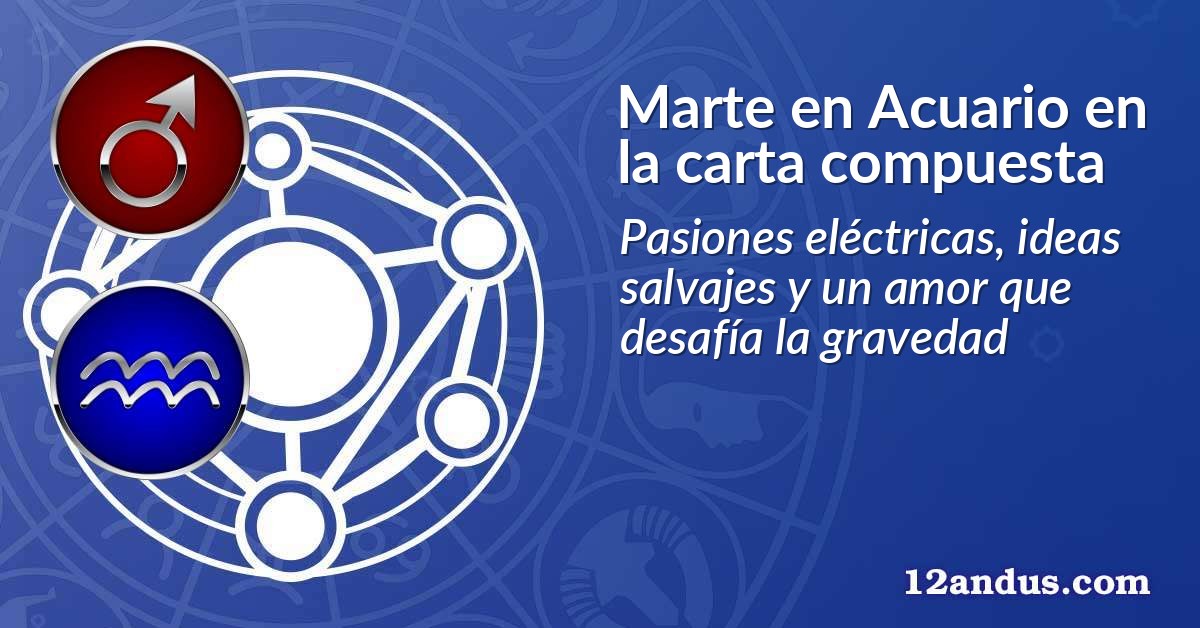 Marte en Acuario en la carta compuesta