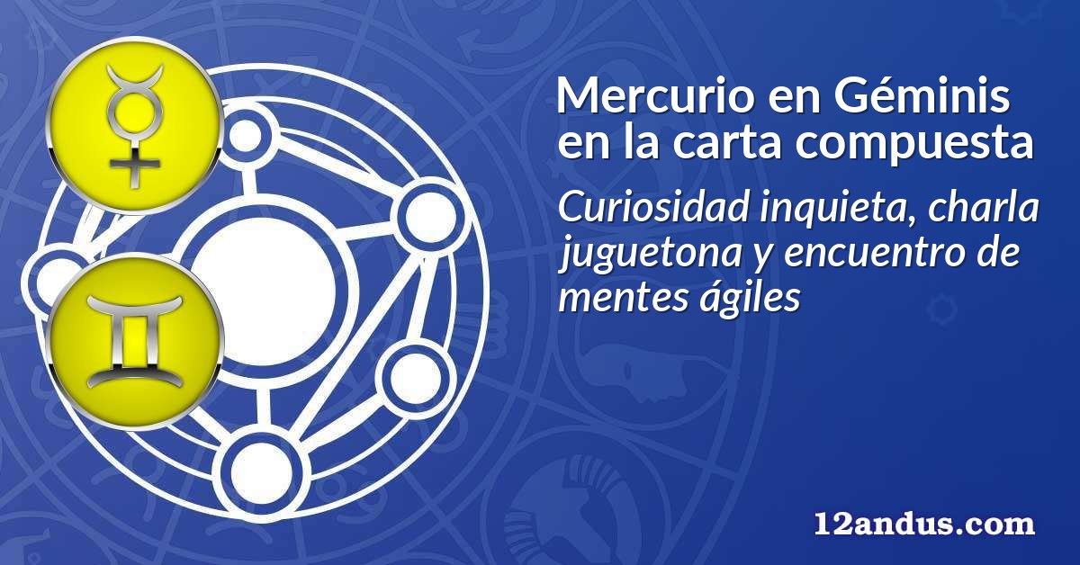 Mercurio en Géminis en la carta compuesta