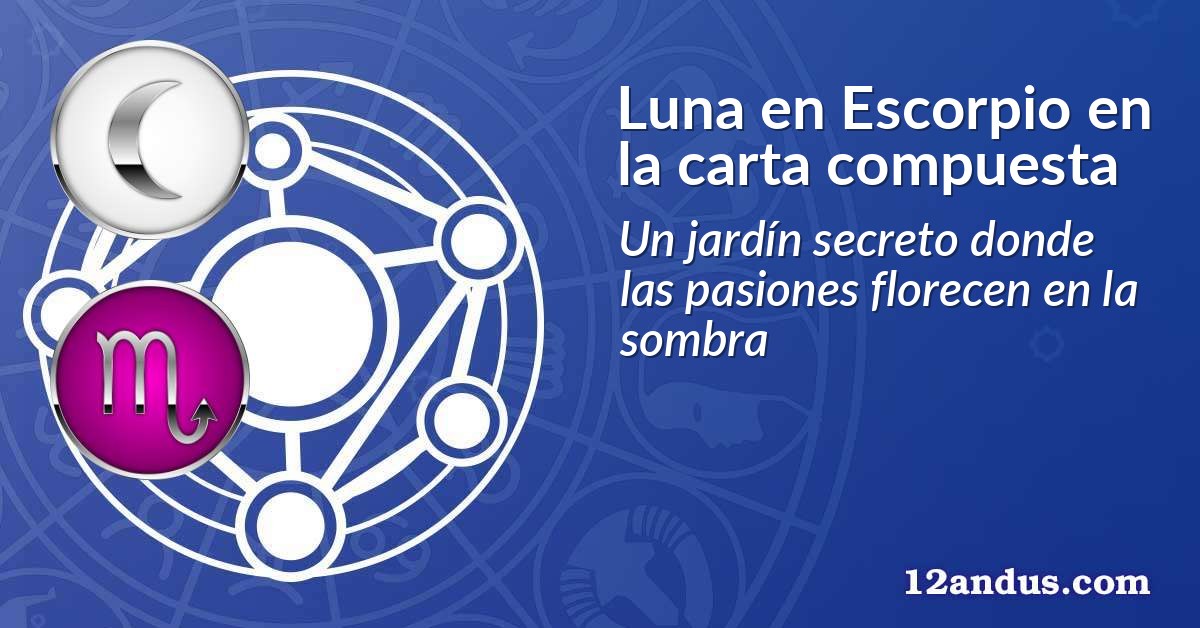 Luna en Escorpio en la carta compuesta