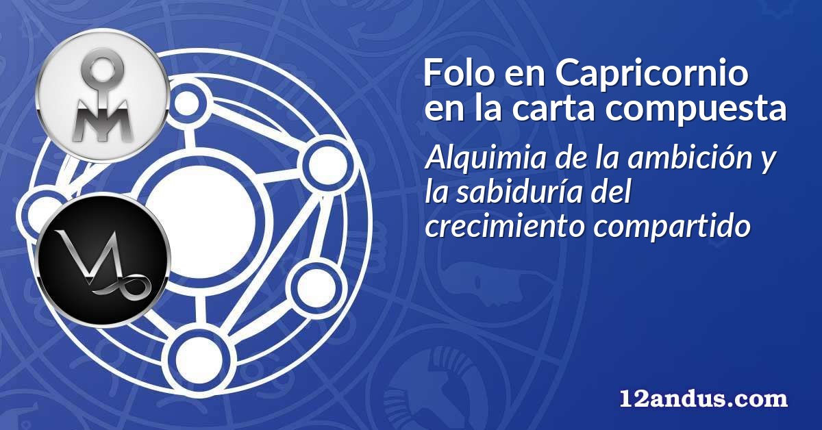Folo en Capricornio en la carta compuesta